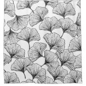 rozen bladen douchegordijn (Voorkant)