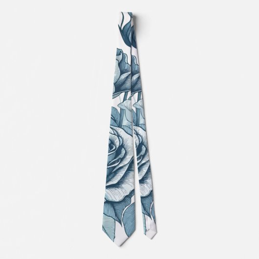 Rozen blauw stropdas (Voorkant)
