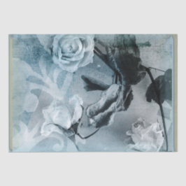 Rozen blauw tintje tissuepapier