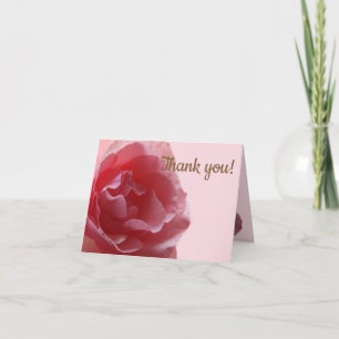 Rozen bloem, Feminine, Foto Hartelijk dank Bedankkaart