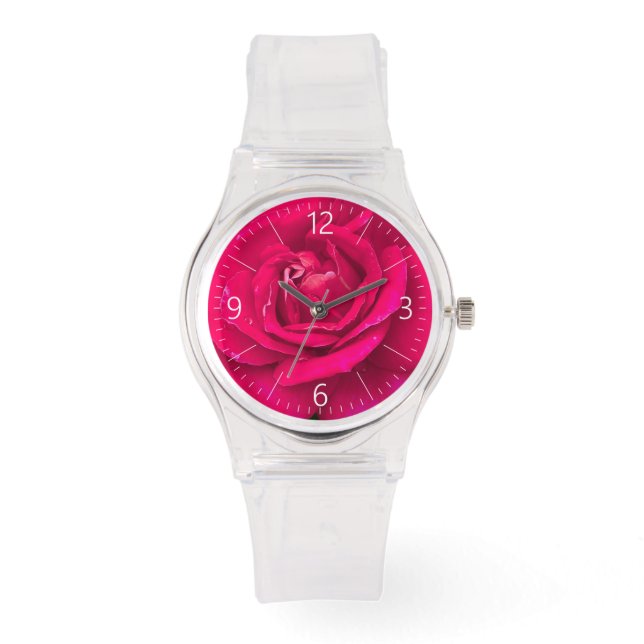 Rozen bloem horloge (Voorkant)