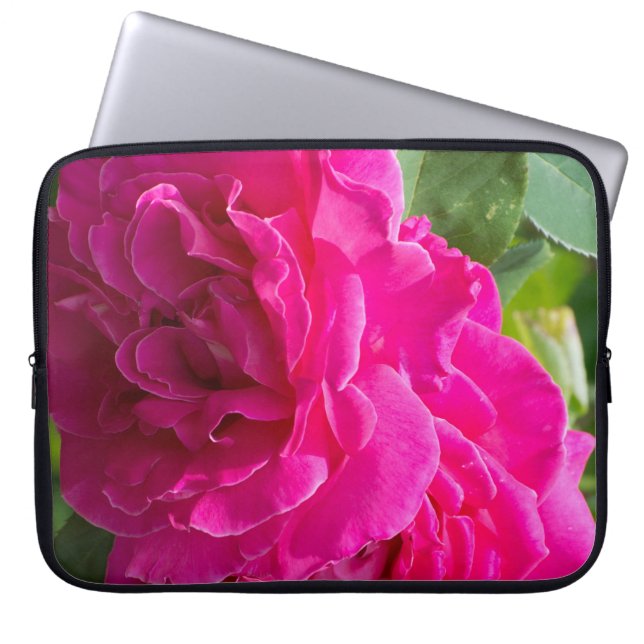 Rozen bloem laptop sleeve (Voorkant)