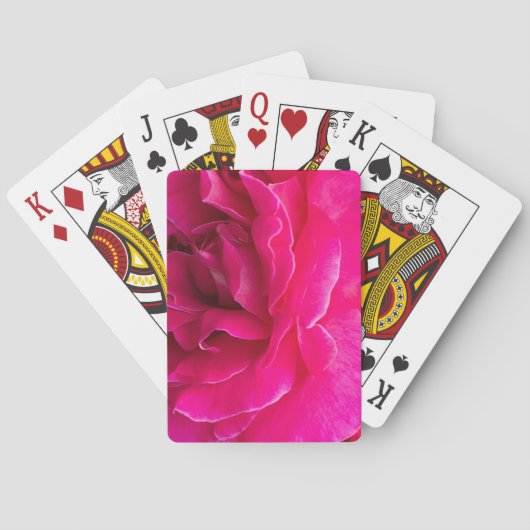 Rozen bloem pokerkaarten (Achterkant)