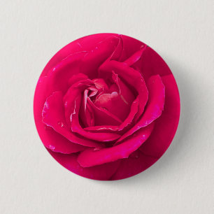 Rozen bloem ronde button 5,7 cm