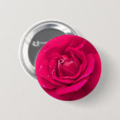 Rozen bloem ronde button 5,7 cm (Voorkant /achterkant)