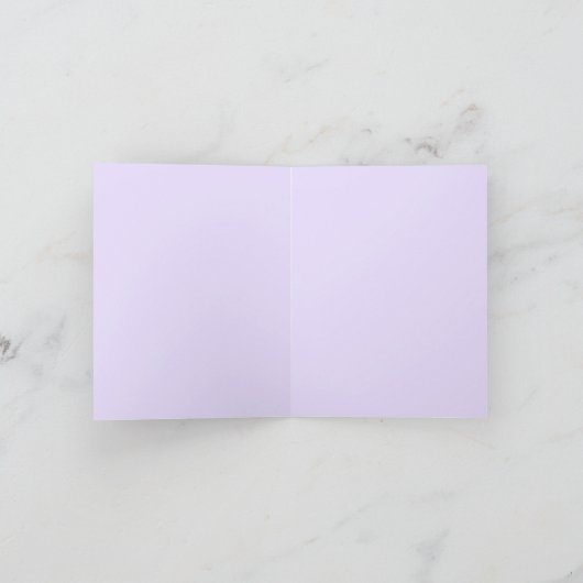 Rozen, bloemblaadjes, bladeren stengel paarse bloe bedankkaart (Binnen)