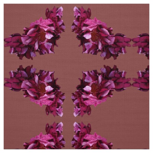 Rozen Bloemen Aangepaste Polyester Weefsel Stof (Swatch)