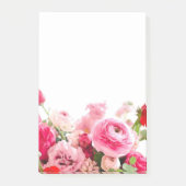 Rozen Bloemen Blanco Sjabloon Waterverf Post-it® Notes (Voorkant)