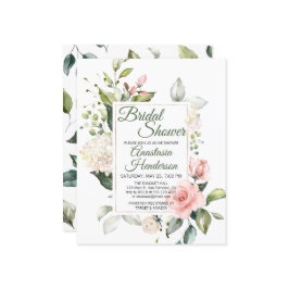 Rozen bloemen. Bridal Shower Invitation.