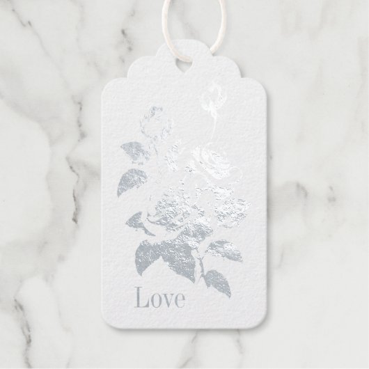 Rozen Bloemen Cadeaulabels (Voorkant)