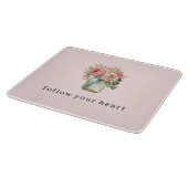 Rozen Bloemen Mason Jar Snijplank (Hoek)