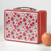 Rozen Bloemen Metaal Lunchbox (In situ)