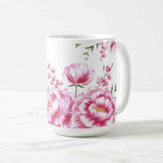 Rozen Bloemen Modern Ontwerp Koffiemok