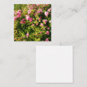 Rozen bloemen notitiekaartje (Voorkant / Achterkant)