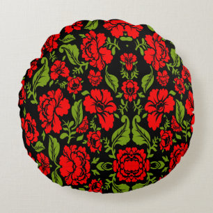 Rozen Bloemen Rond Kussen
