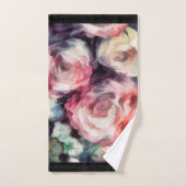 Rozen bloemen schilderij abstracte bloemdruk b bad handdoek (Handdoek)