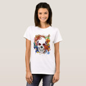 Rozen bloemen t-shirt (Voorkant volledig)