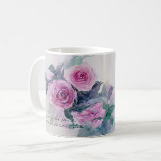  Rozen Bloemen Waterverf Art Mok Cup