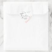 Rozen Bloemenbruiloft en Jubileum Dank u Hart Sticker (Tas)