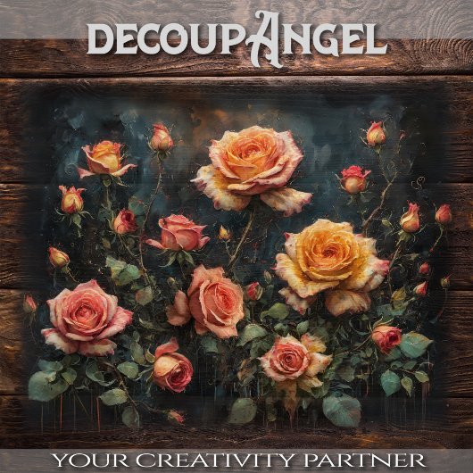 Rozen - Bloemenelegantie - decoupage - Tissuepapier