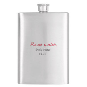 Rozen body butter voeg je tekst naam custom gewich flacon