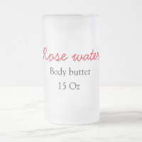 Rozen body butter voeg je tekst naam custom gewich