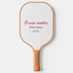 Rozen body butter voeg je tekst naam custom gewich pickleball paddle