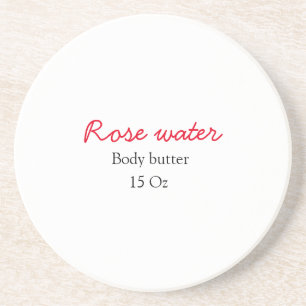 Rozen body butter voeg je tekst naam custom gewich zandsteen onderzetter
