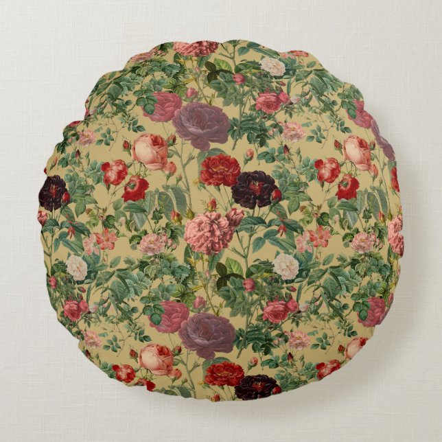  Rozen Boho Ronde Kussen - Decor (Voorkant)