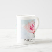 Rozen Bone China mok (Voorkant rechts)