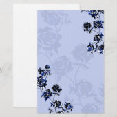 Rozen boven Bleek blauw Briefpapier (Voorkant / Achterkant)