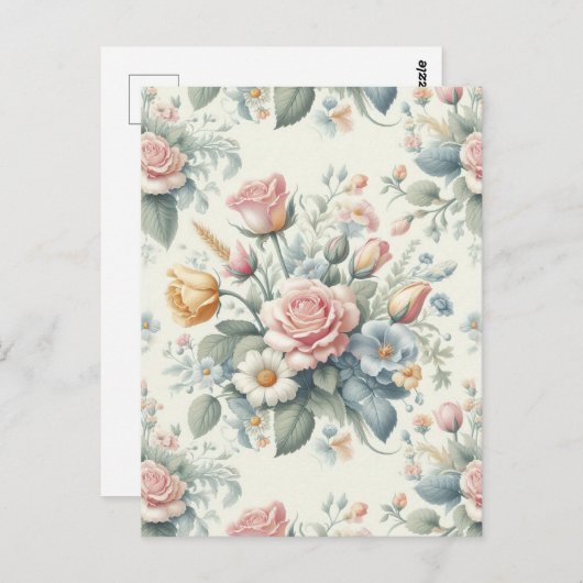 Rozen Briefkaart (Voorkant / Achterkant)