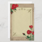 Rozen Briefpapier (Voorkant / Achterkant)