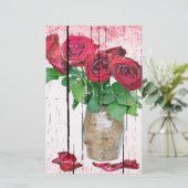 Rozen Briefpapier (Staand voorkant)