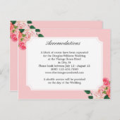  Rozen bruiloft accommodaties Briefkaart (Voorkant / Achterkant)