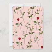 Rozen bruiloft Kaart (Achterkant)