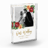 Rozen Bruiloft Keepsake Passen getrouwd Fotoblokken (Links)