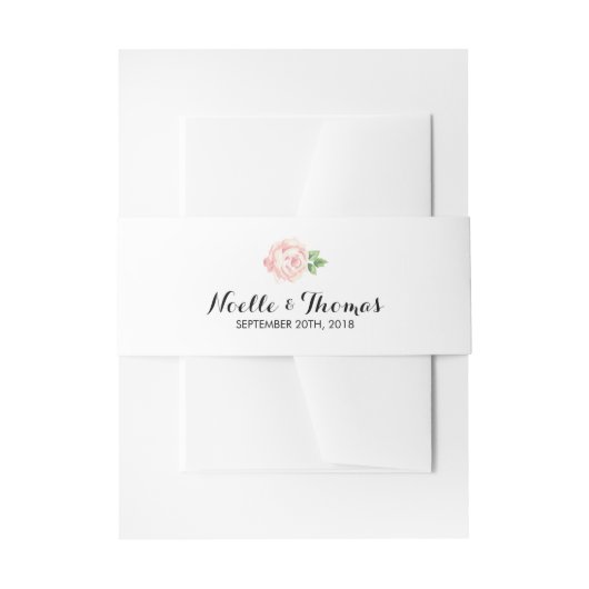  Rozen bruiloft Uitnodigingen Wikkel (Voorkant Voorbeeld)