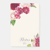 Rozen Burgundy/Cream Wedding ID584 Post-it® Notes (Voorkant)
