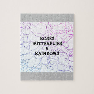 Rozen Butterflies & Rainbows Vivid Legpuzzel