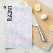 Rozen Butterflies & Rainbows Vivid Theedoek (Quarter Fold)