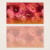 Rozen Cadeau Label Visitekaartje (Voorkant /achterkant)