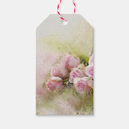 Rozen Cadeaulabel (Voorkant)