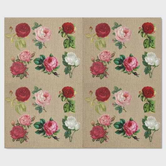  Rozen Cadeaupapier (Vlak)
