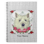 Rozen Cairn Terrier Notitieboek (Voorkant)