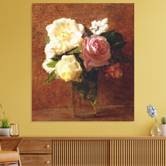 Rozen Canvas Afdruk (Insitu (Woonkamer))