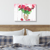 Rozen Canvas afdrukken (Insitu (Slaapkamer))