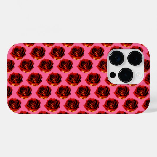 Rozen Case-Mate iPhone Case (Achterkant (horizontaal))