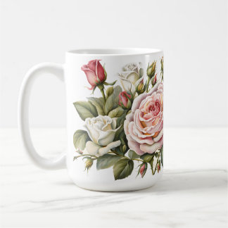Rozen - Classic Pastel Flower Koffiemok