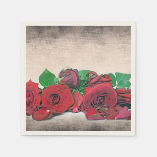 Rozen Cocktail Paper Napkin Servetten (Voorkant)